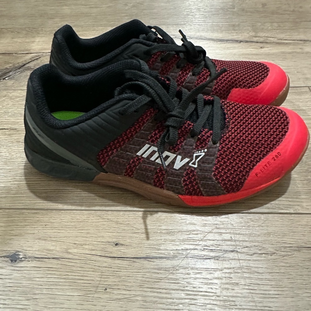 Inov8 Inov-8 Unisex Women’s 8 F-Lite 260 Knit, Red/Gum Training Shoe View 2